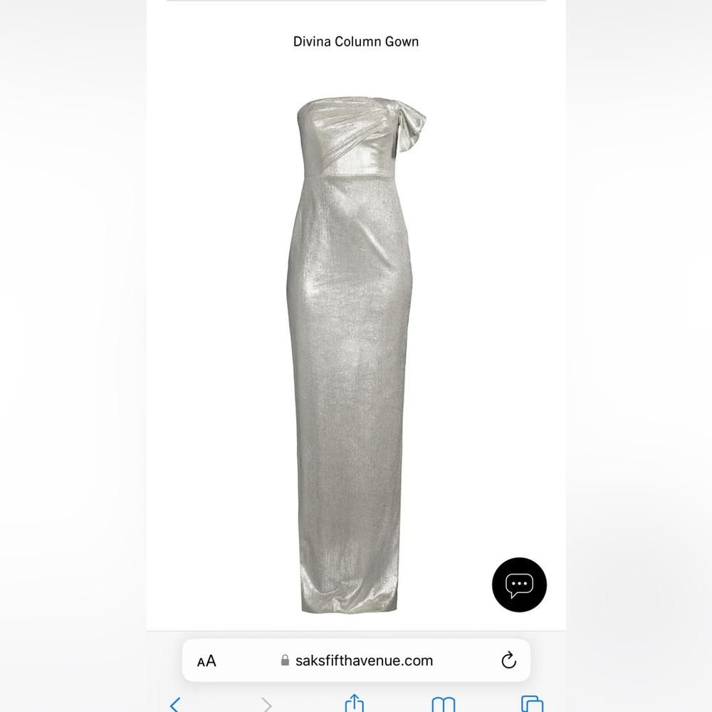 Black halo divina gown size 0, worn once